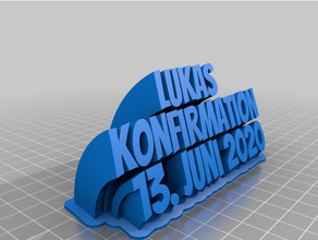 lukas Tischdekoration angepasst 3d print model - Mito3D