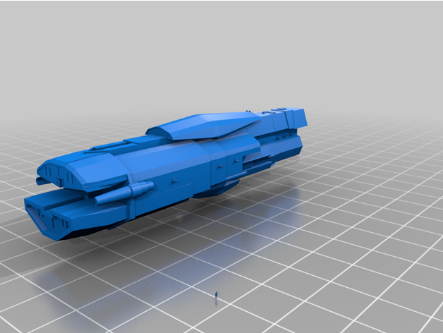 nave batalha prototipo espacial prototype ship spaceshup starship warship 3D print model - Mito3D