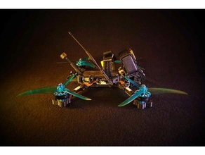 rangex fpv dji caddx vista tpu parts 20mm version drone racing fpvframech immortal tbs crossfire 3d print model - Mito3D