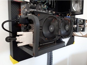 verticale GPU monter soutien vent turbine mur 3d print model - Mito3D