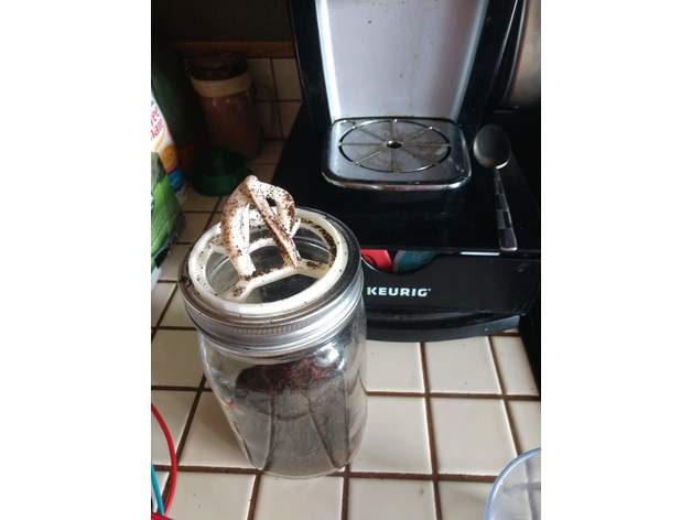 keurig coffee extractor compost k-cup cup recycle upcycling 3D print model - Mito3D