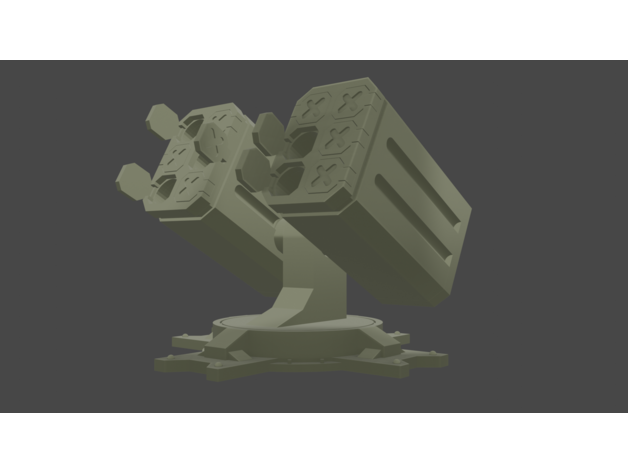 Rakete Turm Stift Halter Unterstützung Remix Startprogramm 3D print model - Mito3D