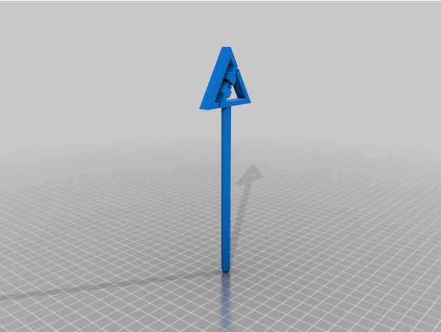 fusée ligue stylo bic logo 3D print model - Mito3D