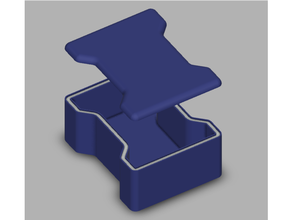 rainuré enceinte correspondant couvercle boîte modulaire espace rangement 3d print model - Mito3D