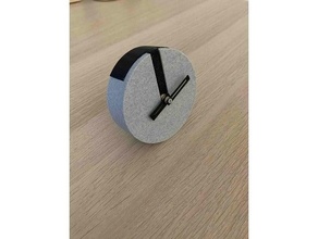 simple clock desk housing 3d print model - Mito3D