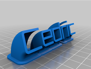 Vorname Cedric angepasst 3d print model - Mito3D