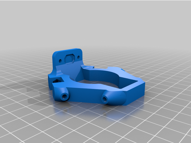 búfalo extrusora óptico curso ajustado delta efetor Kossel 3D print model - Mito3D