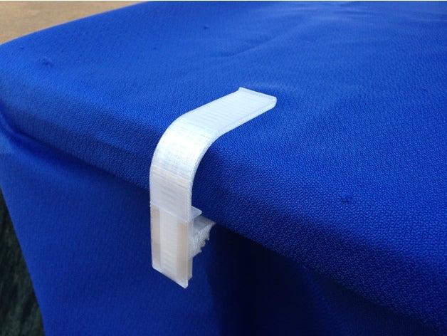 adjustable table cloth clamp clip picnic tablecloth 3D print model - Mito3D