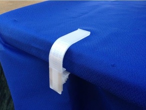 Ajustable table tissu serrer agrafe pique nique nappe 3d print model - Mito3D