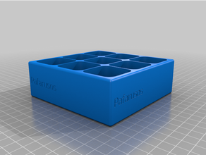 test2customized magnetisch Schraube Tablett Box Optional Deckel angepasst 3d print model - Mito3D