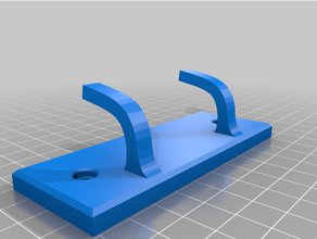 double key hook car keyholder keyhook 3d print model - Mito3D