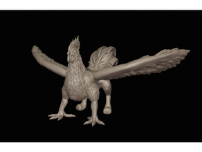 Gallo grifone dnd miniatura 3d print model - Mito3D