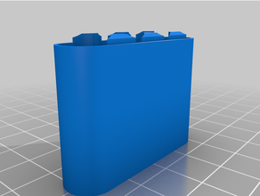 customized battery caseaaa 4x1 3d print model - Mito3D