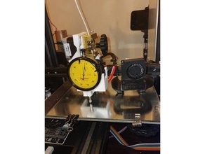 ender 3 bulleyes dial caliper holder bed leveling bullseye creality pro relogio comparador 3d print model - Mito3D