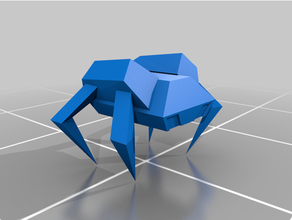 örümcek 6dof bot iniş 2 ii fps mekanik paralaks ptmc retro robot atıcı 3d print model - Mito3D