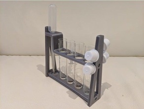 tester tube titulaire soutien aquarium l'eau trousse 3d print model - Mito3D