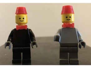 Minifigur Arzt 11 Zubehör Krawatte doctor11 Doctor Who fez Lego 3d print model - Mito3D