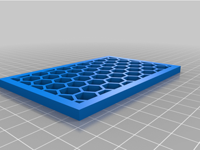 hexagonal grid parameters 3d print model - Mito3D