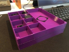 stackable small parts tray 3d print model - Mito3D