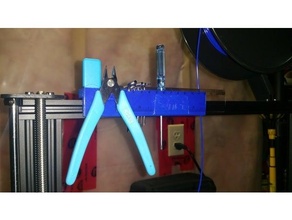 anet a8 tool holder filament guide 3d print model - Mito3D