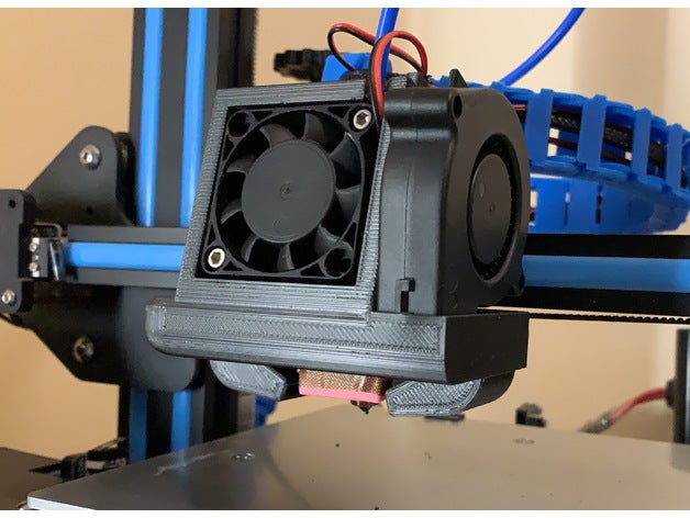 ender 3 fan duct creality cr-10 ender3 3D print model - Mito3D