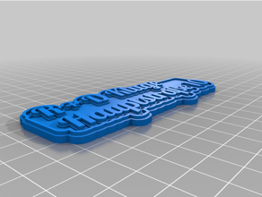angepasst mehrzeilig Etikett Schlüsselbundhausschild 3d print model - Mito3D