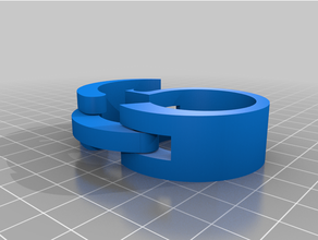 customtest324ized autoconnect - cam pipe clamp customized 3d print model - Mito3D