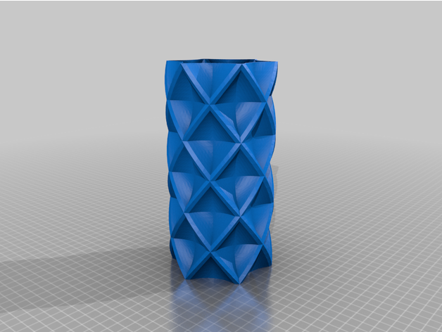 double twisted vase 3D print model - Mito3D
