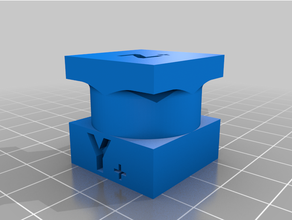 25mm calibration cube ghosting test overhang printer retraction print 3d print model - Mito3D
