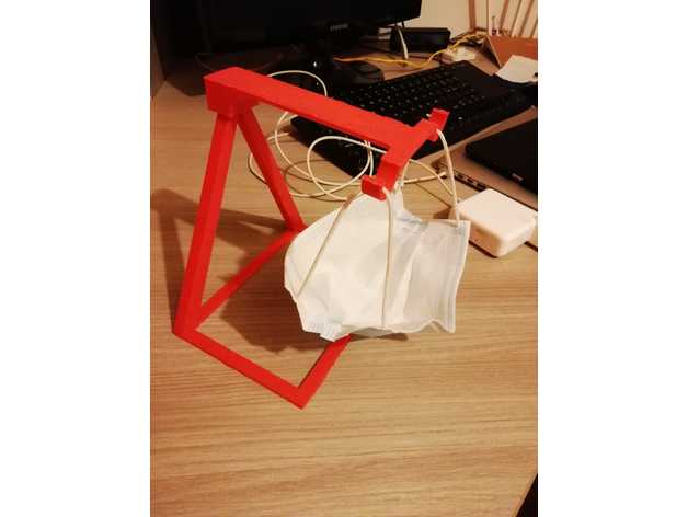 quirúrgico máscara escritorio soporte 3D print model - Mito3D