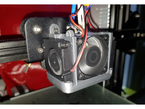 ender3 weight dual fan cooling cr10 creality ender 3 mount simple 3d print model - Mito3D