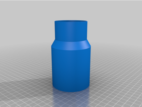 customized simreducer - firstple pipe reducer 3d print model - Mito3D