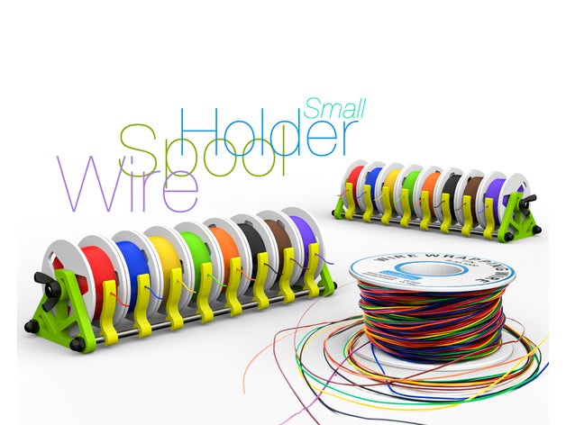 wire spool holder small 3D print model - Mito3D