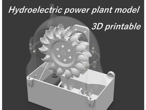 3d imprimé hydro électrique Puissance plante modèle 3dmodel arduino nano uno DIY électricité Générateur hydroélectricité LED leds lumière bande 3d print model - Mito3D