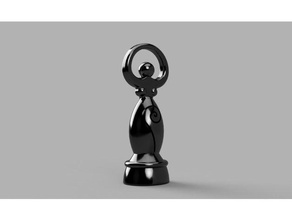 kraliçe sarmal tanrıça v2 3d baskı Ajedrez Bois satranç oyun oyunlar impression3d jeu Kraliçe reine çekim sur travma du 3d print model - Mito3D