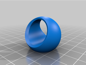 angepasst Signet Ring Größe 8 3d print model - Mito3D