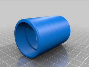 customized straight pipe connector - customizer 35mm 3d print model - Mito3D