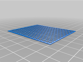 customized hex grfrid pattern 3d print model - Mito3D