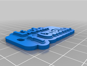 personalizado mucueloltilina etiqueta keychainlicda 3d print model - Mito3D