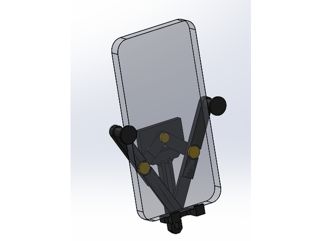universal car vent phone holder 3D print model - Mito3D