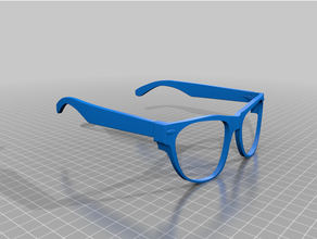 legal oculos escuros olhos moda Rayban Sol vestível madeira 3d print model - Mito3D