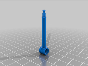 lego pneumatique piston arbre 48mm Célibataire agissant cylindre technique 3d print model - Mito3D