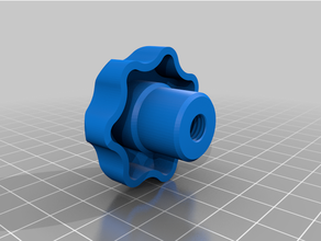 bouton filet m8 knob 3d print model - Mito3D