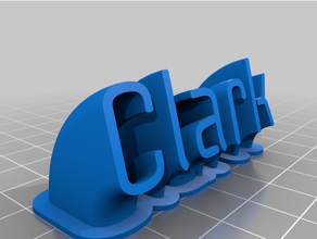 personalizzato spazzare clarkplate 3d print model - Mito3D