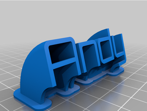 personalizzato spazzare andyplate 3d print model - Mito3D