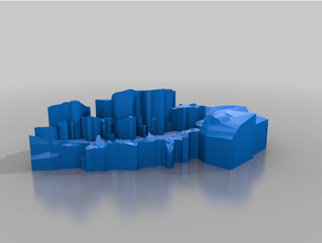 death valley - dnd diorama terrain 3d print model - Mito3D