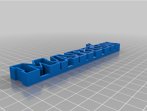 personalizado texto Martin 3d print model - Mito3D