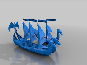 haute elfe navires inédit aos elfes navire wtw 3d print model - Mito3D