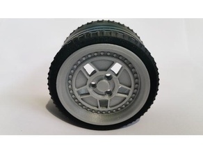 wheel 1 8 lego hoonicorn technic rim 3d print model - Mito3D