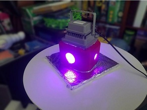uv curing box 3d printing black light resin 3d print model - Mito3D